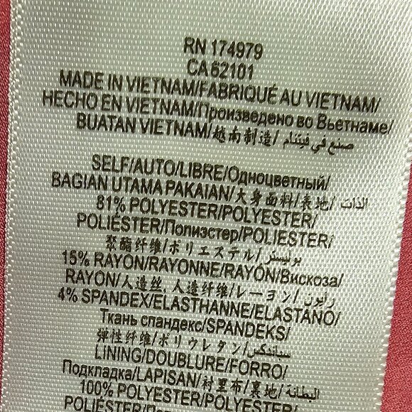 NWT BCBGMAXAZRIA (SM) Joslynn Peplum Top Ibis Rose - Picture 7 of 7